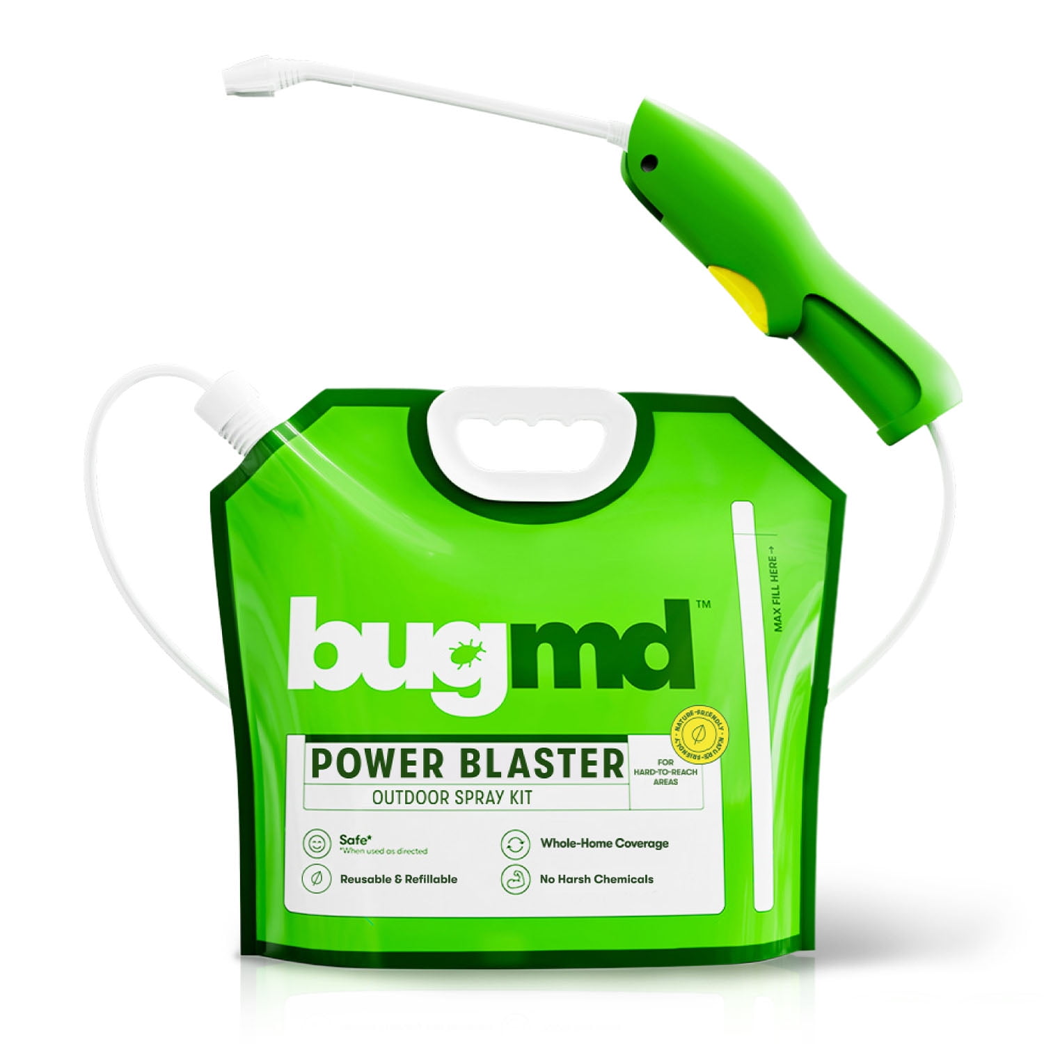 BugMD Power Blaster Reusable Mixing Pouch & Automatic Sprayer (Pest  Concentrate Sold Separately)