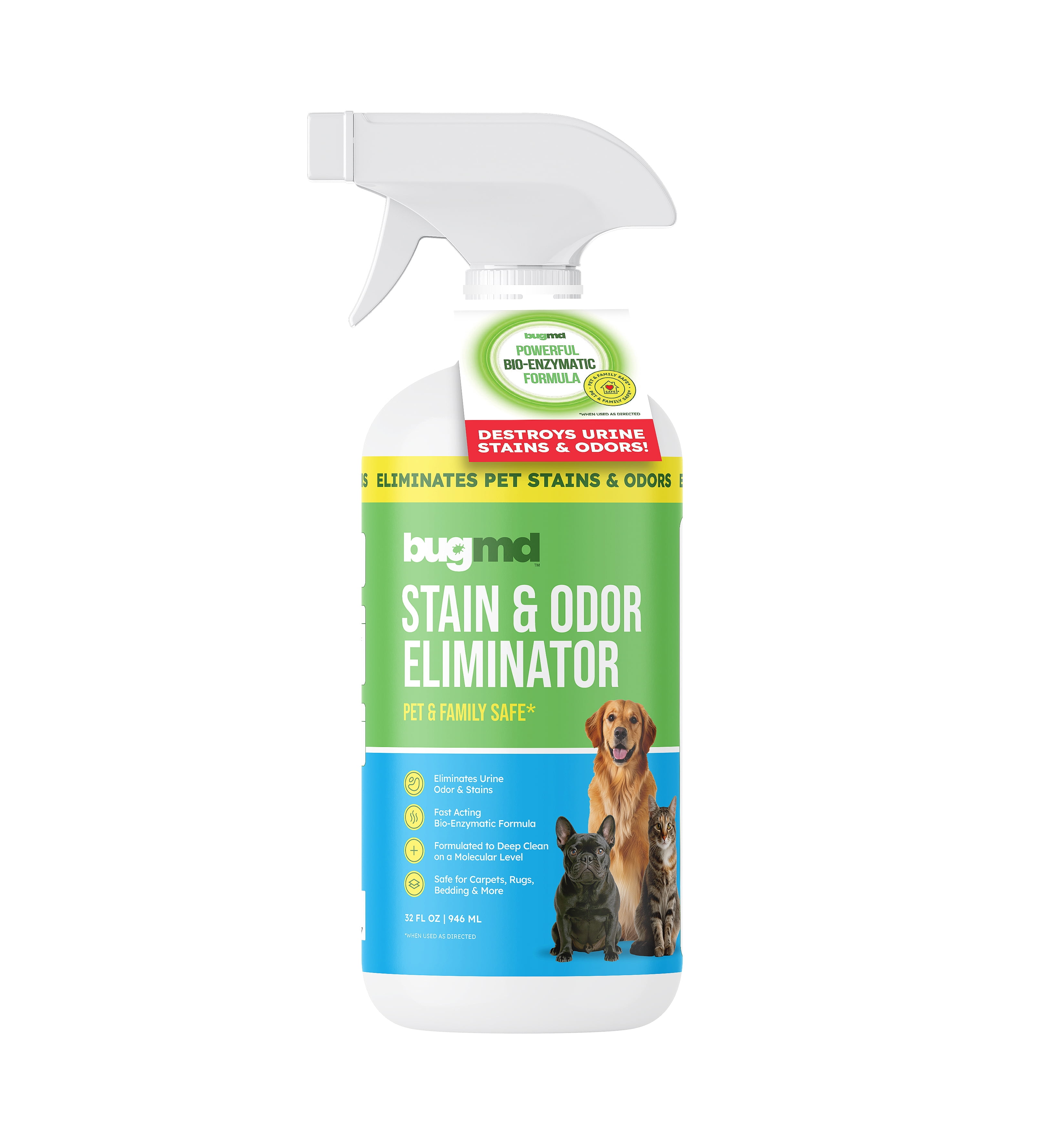 BugMD Stain & Odor Eliminator 32oz