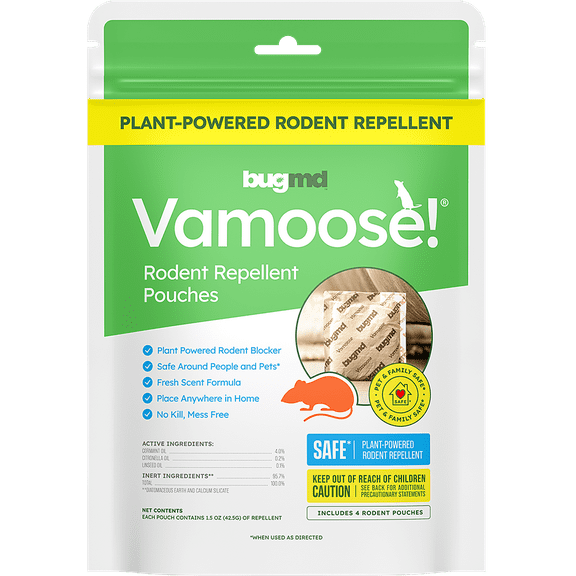 BugMD Vamoose No See No Touch Rodent Repellent