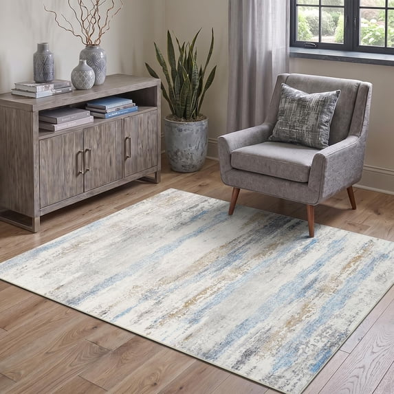 Buganda 3x5 Area Rugs for Living Room Bedroom, Modern Abstract Rugs ...