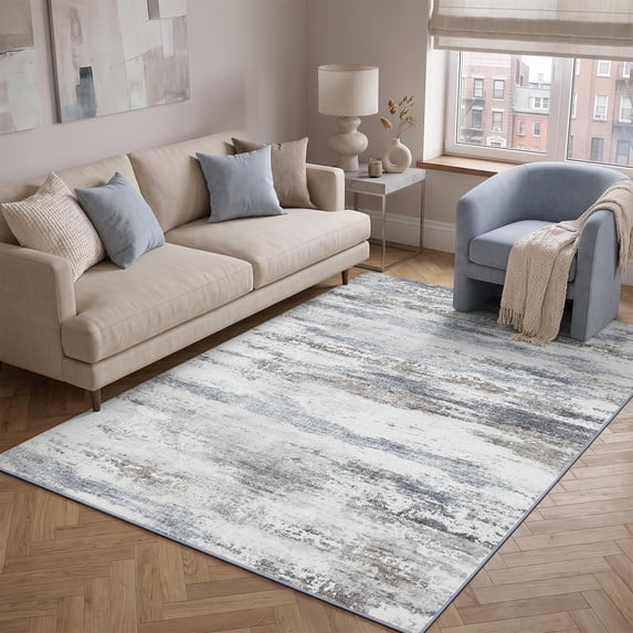 Buganda 4x6 Area Rugs for Living Room Bedroom, Modern Abstract Rugs ...