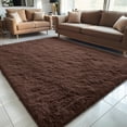 thumbnail image 1 of Buganda Area Rugs for Living Room 5'X8', Soft and Fluffy Shaggy Carpet for Pets, Machine Washable Floor Rugs for Bedroom, Coffee, 1 of 7