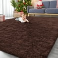 thumbnail image 1 of Buganda Area Rugs for Living Room 9'X12', Soft and Fluffy Shaggy Carpet for Pets, Machine Washable Floor Rugs for Bedroom, Coffee, 1 of 7