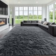 thumbnail image 1 of Buganda Area Rugs for Living Room 9'X12', Soft and Fluffy Shaggy Carpet for Pets, Machine Washable Floor Rugs for Bedroom, Grey, 1 of 7