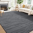 thumbnail image 1 of Buganda Area Rugs for Living Room, Non-Slip Bedroom Bedside Carpet, Modern Indoor Washable Area Rug, 5'x8', Dark Grey, 1 of 5