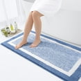 thumbnail image 1 of Buganda Bathroom Rugs and Mats, Extra Soft and Absorbent Microfiber Bath Mats, Non-Slip Shaggy Bath Carpets, 24x47, Blue, 1 of 8