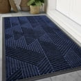 thumbnail image 1 of Buganda Door Mat Outside, Heavy Duty Rubber Front Doormat, Dirt Trapper Waterproof Door rugs for Outdoor Entey, 47"x 24" Inch, Navy Blue, 1 of 8