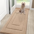 thumbnail image 1 of Buganda Door Mat for Inside, Absorbs Moisture and Low Profile Doormat Outdoor, Dirt Trapper Rugs for Entryway, 30"x48", Beige, 1 of 8