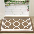 thumbnail image 1 of Buganda Door Mats Indoor, 17"×30", Water Absorbent Low Profile Anti-Slip Front Door Mat, Door Rugs for Entrance, Brown, 1 of 9