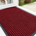 thumbnail image 1 of Buganda Door Mats for Inside, Heavy Duty Low Profile Entrance Mat, Suitable for High Traffic Areas, 17x29.5, Wine Red, 1 of 7