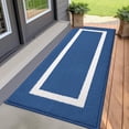 thumbnail image 1 of Buganda Extra Large Indoor Door Mat, 20"x 59", Non Slip Low-Profile Entrance Rug Front Inside Doormats Dirt Trapper Entry Door Rugs for Entryway, Navy Blue, 1 of 9