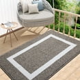 thumbnail image 1 of Buganda Extra Large Indoor Door Mat, 32"x 48", Non Slip Low-Profile Entrance Rug Front Inside Doormats Dirt Trapper Entry Door Rugs for Entryway, Brown, 1 of 9
