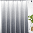 thumbnail image 1 of Buganda Grey Ombre Shower Curtain, Waterproof & Mildew Resistant Bathroom Curtain, Heavy Duty with 12 Hooks, 72x72 Inches, 1 of 9