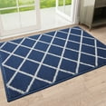 thumbnail image 1 of Buganda Indoor Door Mat, 24"x 36", Non Slip Low-Profile Entrance Rug Front Inside Doormats Dirt Trapper Entry Door Rugs for Entryway, Navy, 1 of 7