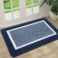thumbnail image 1 of Buganda Indoor Door Mats, Absorbent Trapper Dirt Inside Doormats, Non Slip Low Profile Entry Door Mats, 20x32, Navy Blue, 1 of 9