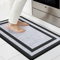 thumbnail image 1 of Buganda Kitchen Mats Anti Fatigue, Washable Rugs for Kitchen, Non Slip Kitchen Mats for Floor, 17.3"x29", Black, 1 of 9