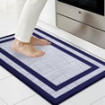 thumbnail image 1 of Buganda Kitchen Mats Anti Fatigue, Washable Rugs for Kitchen, Non Slip Kitchen Mats for Floor, 17.3"x29", Navy Blue, 1 of 9