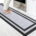 thumbnail image 1 of Buganda Kitchen Mats Anti Fatigue, Washable Rugs for Kitchen, Non Slip Kitchen Mats for Floor, 17.3"x59", Black, 1 of 9