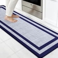 thumbnail image 1 of Buganda Kitchen Mats Anti Fatigue, Washable Rugs for Kitchen, Non Slip Kitchen Mats for Floor, 17.3"x59", Navy Blue, 1 of 9