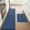 thumbnail image 1 of Buganda Kitchen Rugs and Mats, Sets of 2 Non Slip Waterproof kitchen Rugs, Anti Fatigue Kitchen Mats for Floor, 17.3"x70"+17.3"x29", Blue, 1 of 9