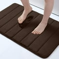 thumbnail image 1 of Buganda Memory Foam Bath Mats Soft Absorbent Bathroom Rugs 16" x 24", Coffee, 1 of 9