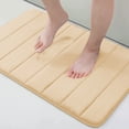 thumbnail image 1 of Buganda Memory Foam Bath Mats Soft Absorbent Bathroom Rugs 20" x 30", Beige, 1 of 8