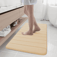 thumbnail image 1 of Buganda Memory Foam Bath Mats Soft Absorbent Bathroom Rugs 24" x 44", Beige, 1 of 8