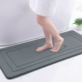 thumbnail image 1 of Buganda Memory Foam Bathroom Rug, Soft and Absorbent Bath Mat, Comfortable Bath Rug Carpet for Bathroom Floor Dark Grey 47x20, 1 of 10