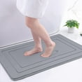 thumbnail image 1 of Buganda Memory Foam Bathroom Rug, Soft and Absorbent Bath Mat, Comfortable Bath Rug Carpet for Bathroom Floor Grey 36x24, 1 of 10