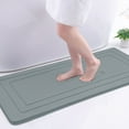 thumbnail image 1 of Buganda Memory Foam Bathroom Rug, Soft and Absorbent Bath Mat, Comfortable Bath Rug Carpet for Bathroom Floor Grey 47x20, 1 of 10
