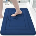 thumbnail image 1 of Buganda Memory Foam Bathroom Rug, Soft and Absorbent Bath Mat, Comfortable Bath Rug Carpet for Bathroom Floor Navy 30x20, 1 of 10