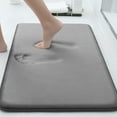thumbnail image 1 of Buganda Memory Foam Bathroom Rugs, Absorbent Non-Slip Bath Mat for Bathroom, Soft Washable Bath Rug, 20"×32", Light Grey, 1 of 9