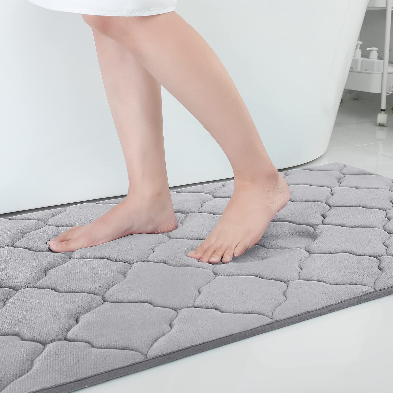 Buganda Memory Foam Bathroom Rugs, Large Size Ultra Soft and Absorbent