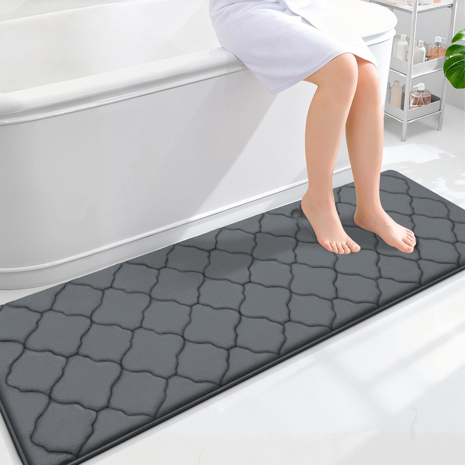 Buganda Memory Foam Bathroom Rugs, Large Size Ultra Soft and Absorbent ...