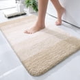 thumbnail image 1 of Buganda Microfiber Bathroom Rugs, 16"x24" Light Beige Luxury Extra Soft and Absorbent Bath Mat, Non-Slip Plush Bath Carpet, 1 of 7