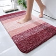 thumbnail image 1 of Buganda Microfiber Bathroom Rugs, 16"x24" Wine Red Luxury Extra Soft and Absorbent Bath Mat, Non-Slip Plush Bath Carpet, 1 of 7