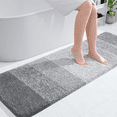 thumbnail image 1 of Buganda Microfiber Bathroom Rugs, 20"x59" Light Grey Luxury Extra Soft and Absorbent Bath Mat, Non-Slip Plush Bath Carpet, 1 of 7