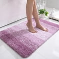 thumbnail image 1 of Buganda Microfiber Bathroom Rugs, 24"x36" Purple Luxury Extra Soft and Absorbent Bath Mat, Non-Slip Plush Bath Carpet, 1 of 8