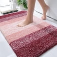 thumbnail image 1 of Buganda Microfiber Bathroom Rugs, 24"x36" Wine Red Luxury Extra Soft and Absorbent Bath Mat, Non-Slip Plush Bath Carpet, 1 of 7
