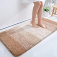thumbnail image 1 of Buganda Microfiber Bathroom Rugs, 24"x44" Beige Luxury Extra Soft and Absorbent Bath Mat, Non-Slip Plush Bath Carpet, 1 of 7