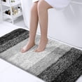 thumbnail image 1 of Buganda Microfiber Bathroom Rugs, 24"x44" Black Luxury Extra Soft and Absorbent Bath Mat, Non-Slip Plush Bath Carpet, 1 of 7