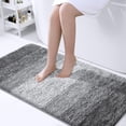 thumbnail image 1 of Buganda Microfiber Bathroom Rugs, 24"x44" Grey Luxury Extra Soft and Absorbent Bath Mat, Non-Slip Plush Bath Carpet, 1 of 7