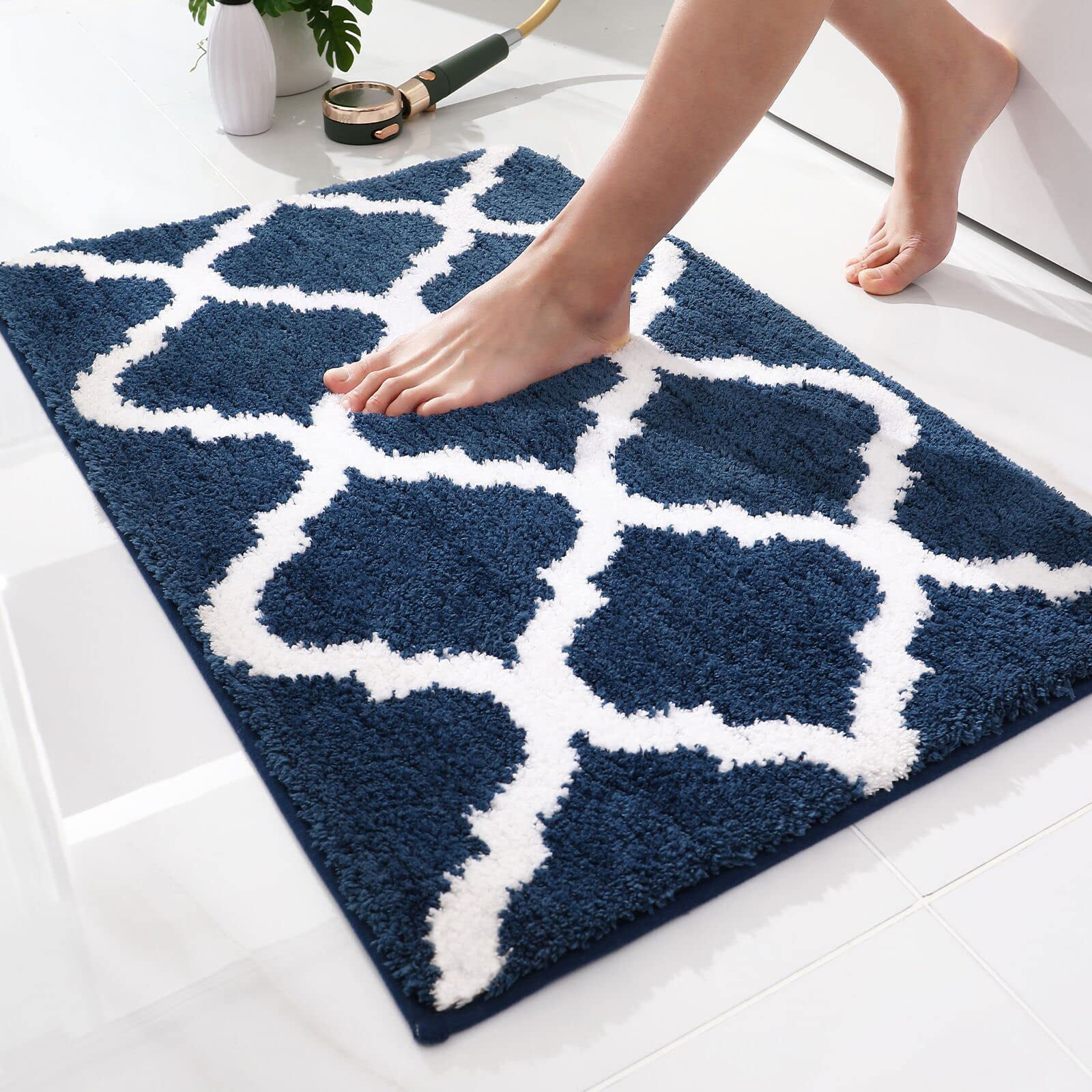 "Buganda Extra Soft & Quick-Dry Microfiber Bathroom Floor Rugs, Non ...