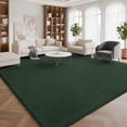 thumbnail image 1 of Buganda Soft Area Rugs, Low Pile Area Rug for Living Room Bedroom, Non Slip Washable Decor Carpet, 8'x10', Green, 1 of 1