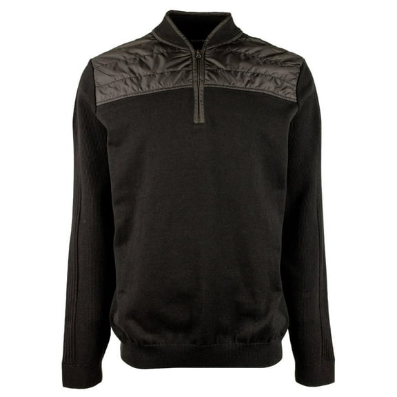 Bugatchi Men's Long Sleeve Quarter Zip Mock Neck Pullover Sweater Cvr XX-Large