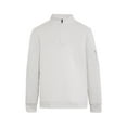 thumbnail image 1 of Bugatchi Men's Long Sleeve Quarter Zip Pullover Shirt Chlk XX-Large, 1 of 1