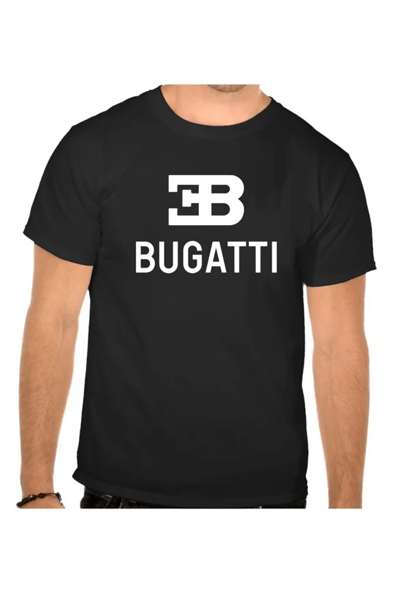 Bugatti Auto Logo Schwarze T-SHIRT -997