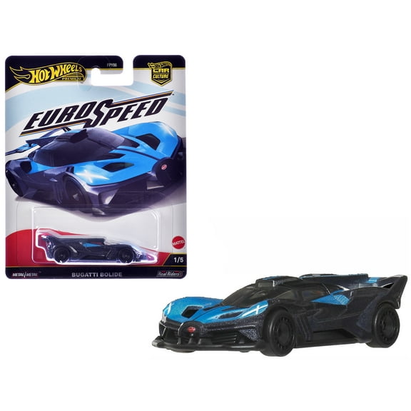 Bugatti Bolide Blue and Dark Blue Metallic "Euro Speed" Series Diecast Model Car by Hot Wheels