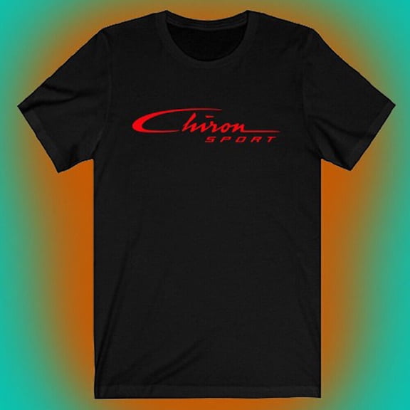 Bugatti Chiron Sport Racing Men's Black T-shirt Size S to 5XL