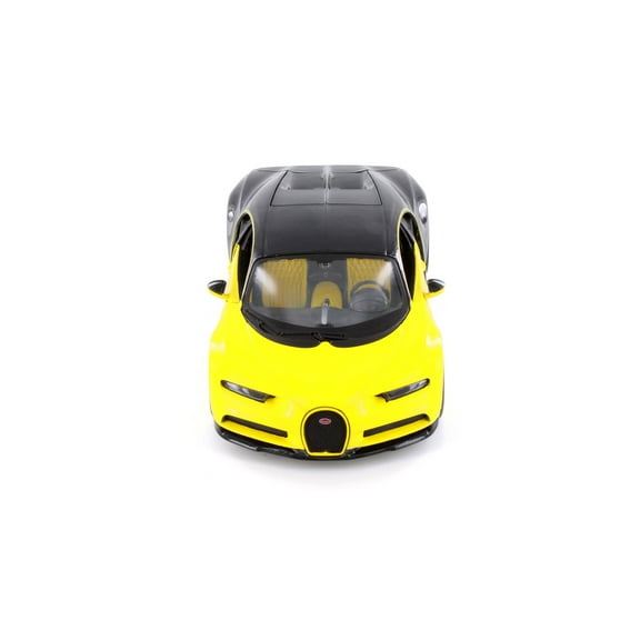 Bugatti Chiron, Yellow - Showcasts 37524/14 - 1/24 Scale Diecast Model Car (1 Car, No Box)